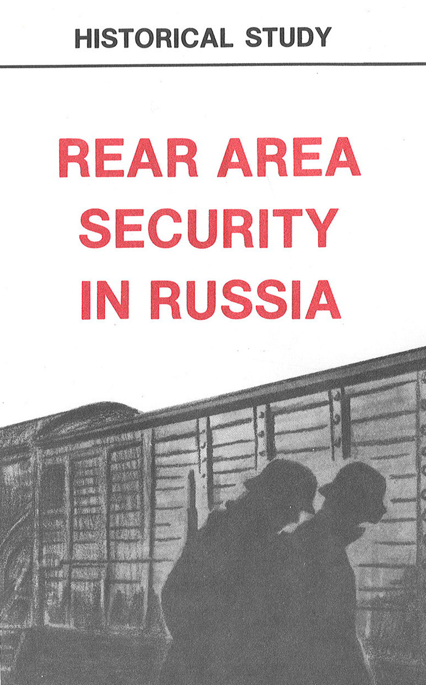 REAR AREA SECURITY IN RUSSIA: THE SOVIET SECOND FRONT BEHIND THE GERMAN LINES (DA Pam 20-240) cover